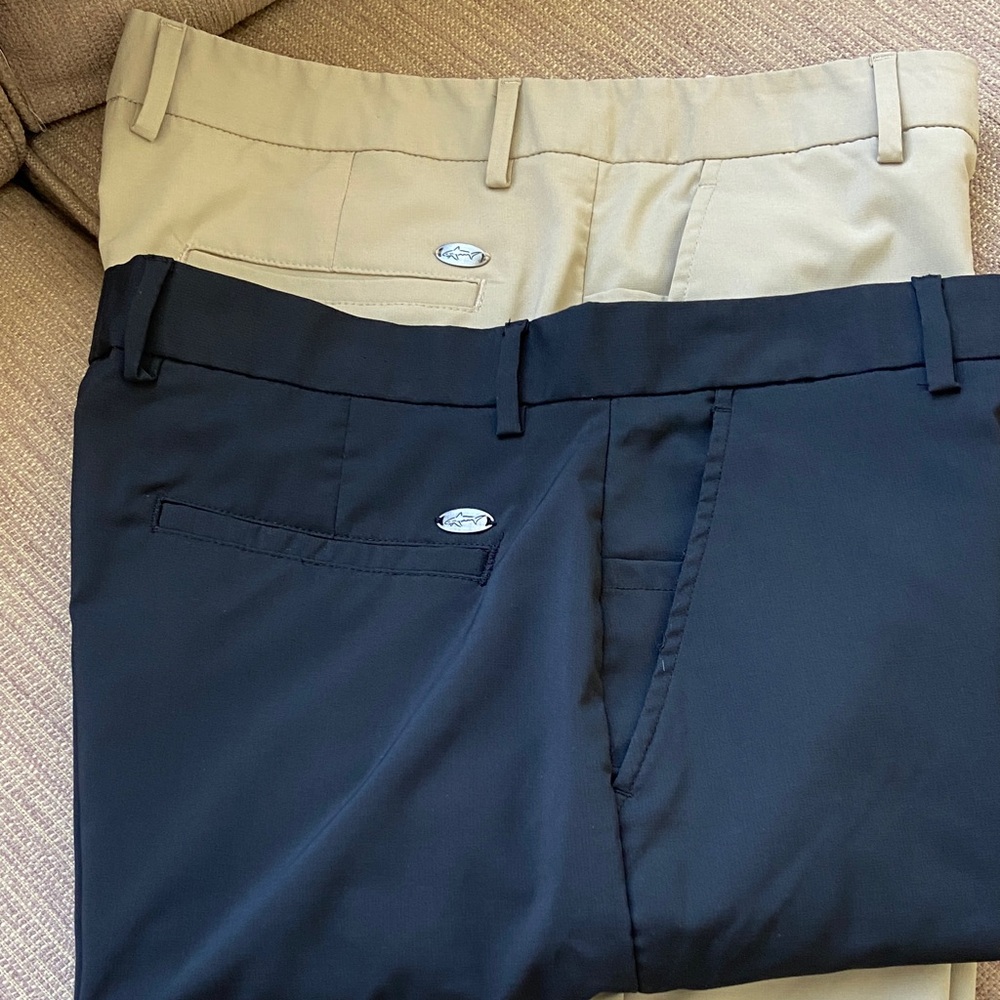 2 Greg Norman Collection Black and Tan Men's  Shorts  size 34